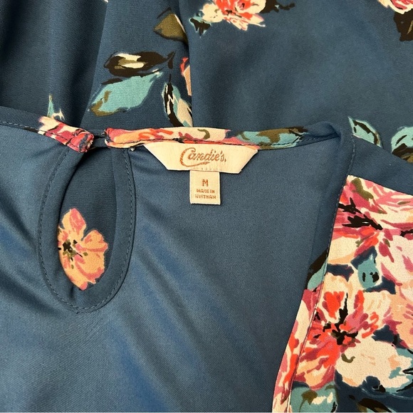 CANDIE’S Juniors Floral Babydoll Tropical Print Mini Dress - Picture 12 of 12